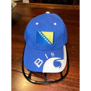 Flag of Bosnia and Herzegovina Curved Brim Baseball Cap，Adjustable Truck Cap
